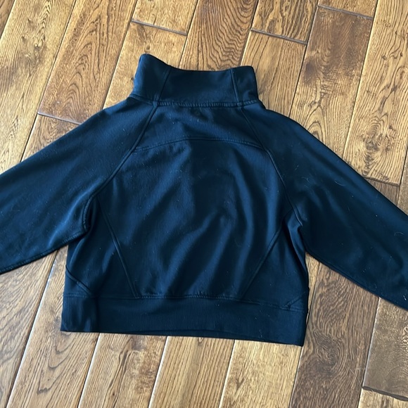 Danskin Black Fleece-Lined Half-Zip Pullover - Picture 3 of 3